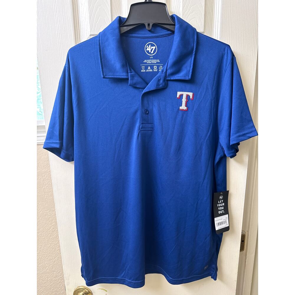 Texas Rangers men’s polo large